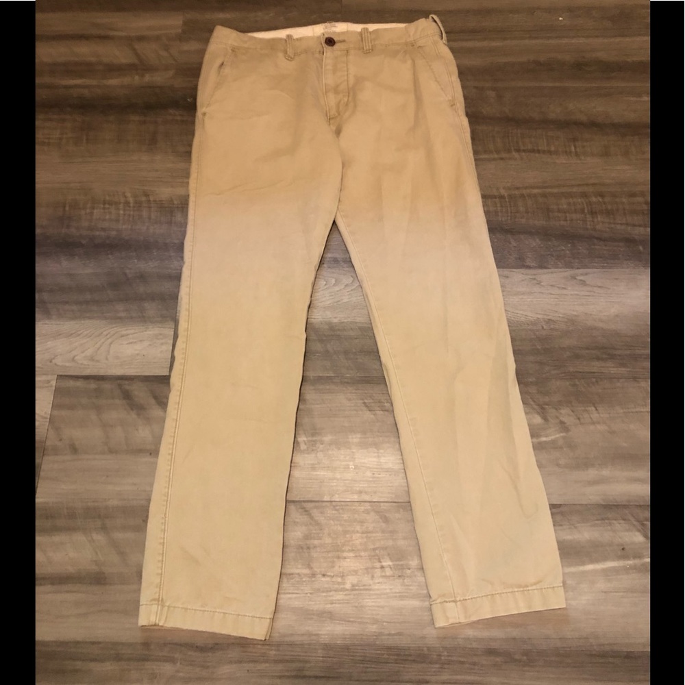 Hollister Khaki colored slim straight jeans. - Picture 2 of 8